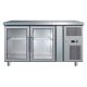 Two Door Glass Door Fridge Kitchen Counter Work UnderBench 282L Bromic UBC1360GD