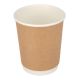 Fiesta Takeaway Coffee Cups Double Wall Kraft 225ml (Pack of 500) GP439