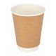 Fiesta Takeaway Coffee Cups Double Wall Kraft 340ml (Pack of 500) GP440
