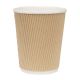 Fiesta Takeaway Coffee Cups Ripple Wall Kraft 225ml (Pack of 500) GP442