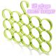 Modern Hanger 15 Ring Clothes Scarf Towel Holder Closet Storage Hanger Green