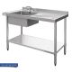 Vogue Single Bowl Sink R/H Drainer - 1000mm x700mmÂ  90mm Drain HC912