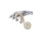 2Pcs Tan Exhaust Heat Wrap Glass Fibre 15M Long X 50mm Wide + 12Pcs Zip Ties