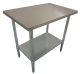 76X61CM #430 JUICE TROLLEY STAINLESS STEEL BENCH,1 SET WHEELS ,1 UNDER SHELF