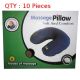 10X New Neck Shoulder Massage Vibrating Travel Pillow Soft Comfortable Cushion