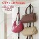 10X Brand New Back Door Bag Purse Tote Hat Organiser Rack With 16 Hooks