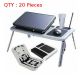 20X Brand New Portable Adjustable Multi-Function Laptop E-Table Usb Desk Table