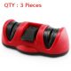 3X Brand New Double Mini Knife 2 Way Sharpener With Suction Base