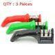 3X Brand New Handheld 2 Way Manual Kitchen Double Knife Sharpener Tungsten Steel