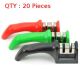 20X Brand New Handheld 2 Way Manual Kitchen Double Knife Sharpener Tungsten Steel