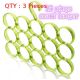 3X Modern Hanger 15 Ring Clothes Scarf Towel Holder Closet Storage Hanger Green