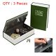 3X Brand New Secret Security Box Metal Storage Hidden Safe Book With Keys