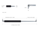 1 X Pair Universal Gas Struts 200N 170mm Extended Length 6mm/15mm Rod/Cylinder