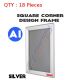 18 A1 Silver Square Corner Snap Frame/Picture Frame/Poster Frame 25mm