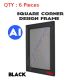 6 A1 Heavy Duty Black Square Corner Snap Frame/Poster Frame/Picture Frame 32mm