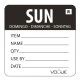 Vogue (Pack of 500) Removable Day of the Week Label Sunday L072