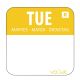 Vogue (Pack of 1000) Removable Colour Coded Food Labels Tuesday L932