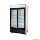 Large Black Sliding Two Glass Door Colourbond Upright Drink Fridge - LG-1000SDBG
