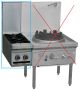 Lkk:2 Gas Open Burner Clip Onto Gas Wok - LKKOB2-CL