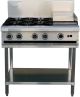 Lkk:4 Gas Open Burners + 300mm Right Griddle With Legs - LKKOB6C