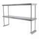 2300 X 300mm Table Mounted 430 Double Overshelf Over Shelves Stainless Steel