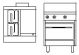 Goldstein 610mm Ranges - 2 Radiant Plates With Griddle Electric - 505mm Static Oven Pe-2R-12G-20