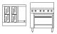 Goldstein 915mm Ranges - 4 Radiant Plates With Griddle Electric - 711mm High Speed Convection Oven Pec-4R-12G-28