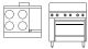 Goldstein 915mm Ranges - 4 Solid Plates With Griddle Electric - 711mm High Speed Convection Oven Pec-4S-12G-28