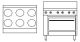 Goldstein 915mm Ranges - 6 Solid Plates Electric - 711mm High Speed Convection Oven Pec-6S-28