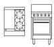 Goldstein Ranges - Gas 2 Burner & Griddle Plate - 500mm Static Ovens (Natural Convection) Pf-12G-2-20