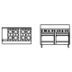 Goldstein Ranges - 8 Burner Double Oven Ranges - Gas 711mm Ovens Pf-12G-8-2/28