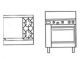 Goldstein Ranges - Gas 2 Burner & Griddle Plate - 705mm Static Ovens (Natural Convection) Pf-24G-2-28