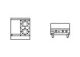 Goldstein Cooking/ Boiling Tops - 2 Burner Gas With Griddle - Bench Models Pfb-12G-2
