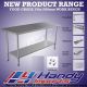 1500 X 390mm Stainless Steel #304 Bench W/ Splash Back