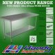 1500 X 390 Stainless Steel #430 Bench W/ Splashback