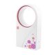 Portable Mini Handled Desktop Bladeless Fan Cooler W/ Pink Print Design