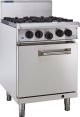 LUUS Professional 4 Burner & Oven W/ Pilots & Flame Failure RS-4B-P NG