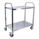 Large 2 Tier Stainless Steel Trolley Cart 95X50X93cm