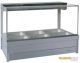 Roband Square Glass Hot Food Display Bar, 6 Pans Double Row S23