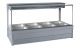 Roband Square Glass Hot Food Display Bar, 8 Pans Double Row S24