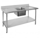 Single sink bench - centre sink 1200x700x900 - 1200-7-SSBC