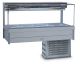 Roband Square Glass Refrigerated Display Bar - Piped And Foamed Only (No Motor), 8 Pans SFX24RD