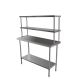 1200X390mm #430 Grade Stainless Steel Bbq Narrow Work Bench ,1Xdouble O/Shelf