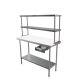 New 1200X700mm #304 Grade Stainless Steel Bbq Bench , 1Xdrawer,1Xdouble O/Shelf