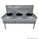 Stainless Steel Waterless Lpg Gas Triple Wok - WW-3L