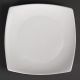 Olympia (Pack of 12) Whiteware Rounded Square Plates 185mm U169