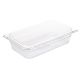 Vogue Polycarbonate 1/4 Gastronorm Container 65mm Clear U236