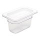 Vogue Polycarbonate 1/9 Gastronorm Container 100mm Clear U243