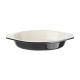 Vogue Black Oval Cast Iron Gratin Dish 650ml U563