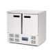 Polar 2 Door Counter Fridge 240Ltr Stainless Steel U636-A